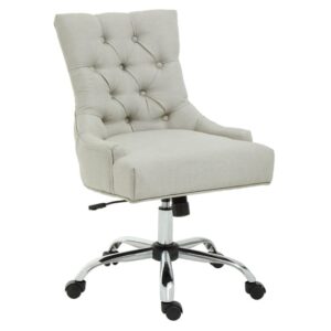 Anatolia Velvet Home And Office Chair In Natural