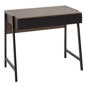 Bradken Wooden Computer Desk With 1 Drawer In Dark Oak