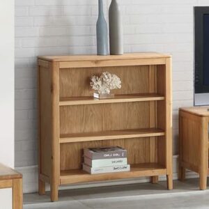 Trimble Low Bookcase In Oak With 2 Shelves