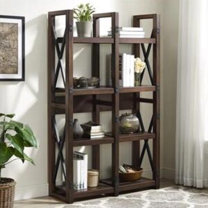 Welwyn Wooden Bookcase In Espresso