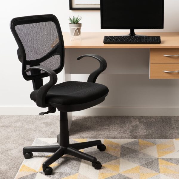 Camino Fabric Home And Office Chair In Black