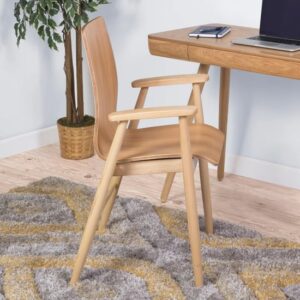 Hector Contemporary Wooden Home And Office Chair In Oak