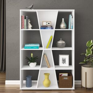 Nuneaton Medium Wooden Bookcase In White