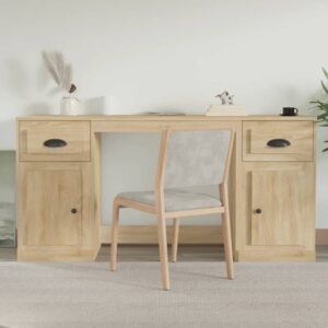 Oliver Computer Desk With 2 Doors 2 Drawers In Sonoma Oak